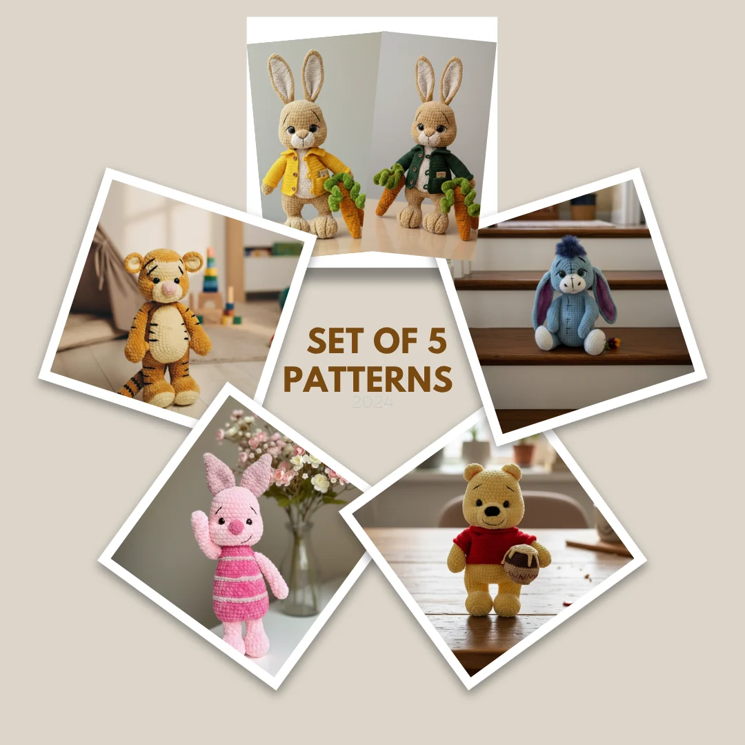 Magical Animal Friends Crochet Bundle – Set of 5 Patterns