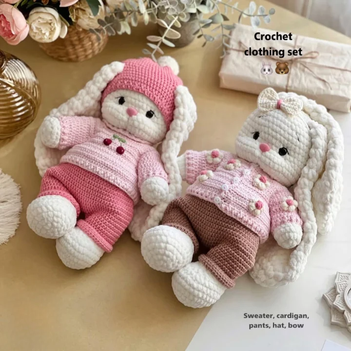 Crochet Bunny Bella + Outfit – 2 Patterns in 1 — crochet bunny pattern