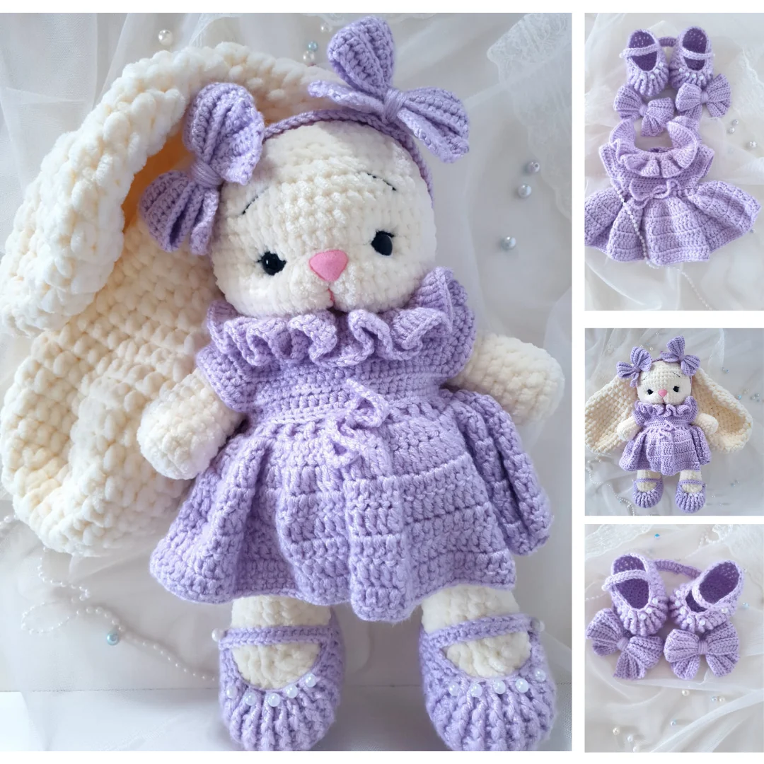 Lilac Petal Dress Crochet Outfit Pattern — crochet dress pattern