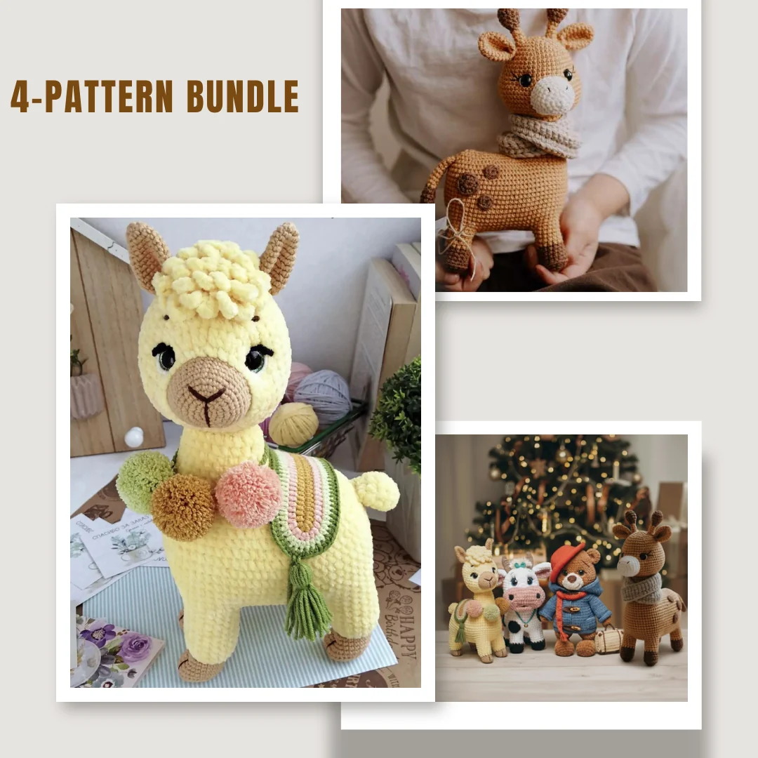 Forest Friends Crochet Pattern Bundle — crochet animal patterns